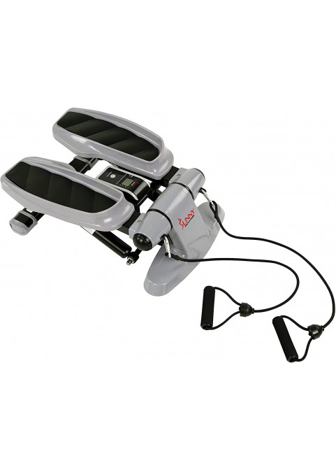 Sunny Health &amp; Fitness Versa Stepper Step Machine w/Wide Non-Slip Pedals, Resistance Bands and LCD Monitor - SF-S0870