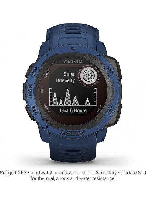 Garmin 010-02064-00 Instinct, Rugged Outdoor Watch with GPS, Features Glonass and Galileo, Heart Rate Monitoring and 3-Axis Compass, Graphite