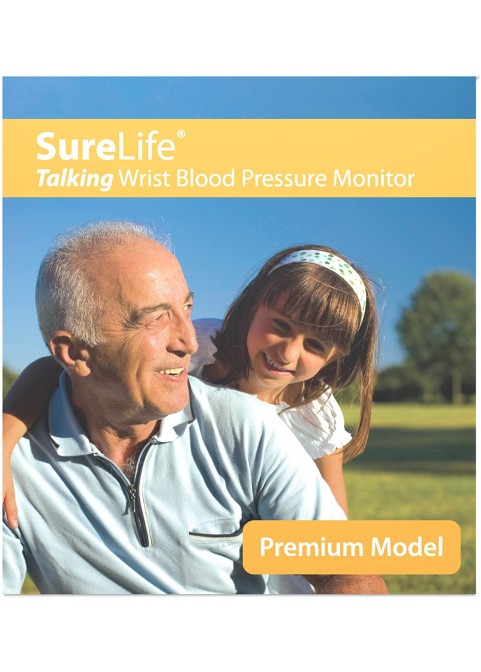 SureLife Premium Talking Wrist Blood Pressure Monitor - (1 per Box)